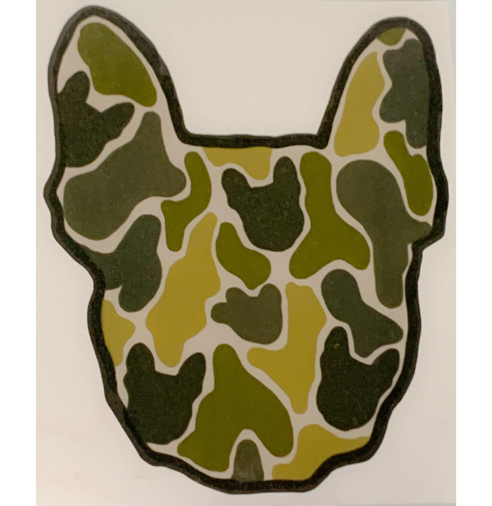 Autocollant Le Boubou Evasion à l'effigie du Bouledogue Français !