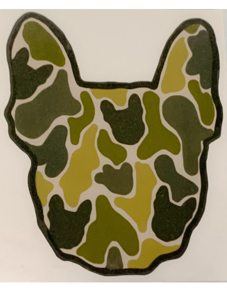 Autocollant Le Boubou Evasion à l'effigie du Bouledogue Français !