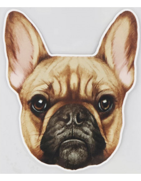 Autocollant du bouledogue Français beige ! S'adapte à toutes les surfaces lisses en intérieur et extérieur !