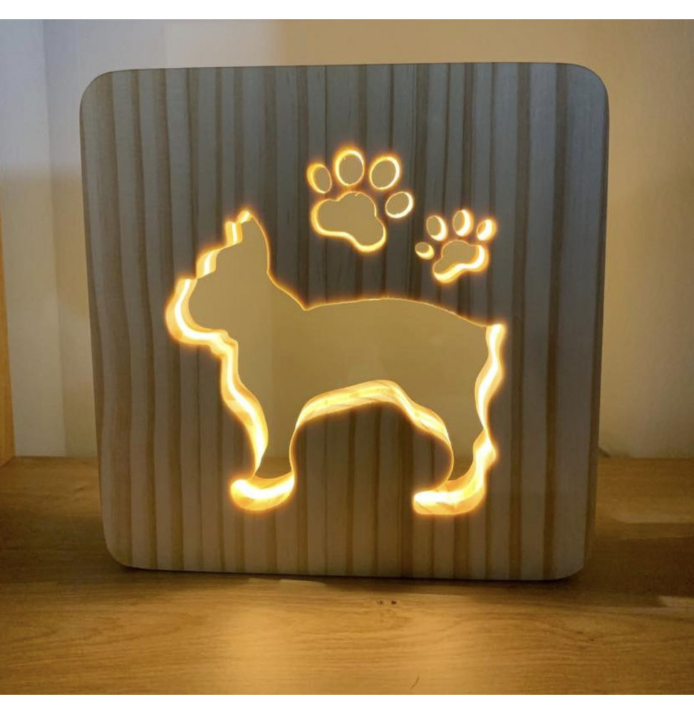 Cette veilleuse à l'effigie du Bouledogue Français est idéale pour décorer votre intérieur avec charme !